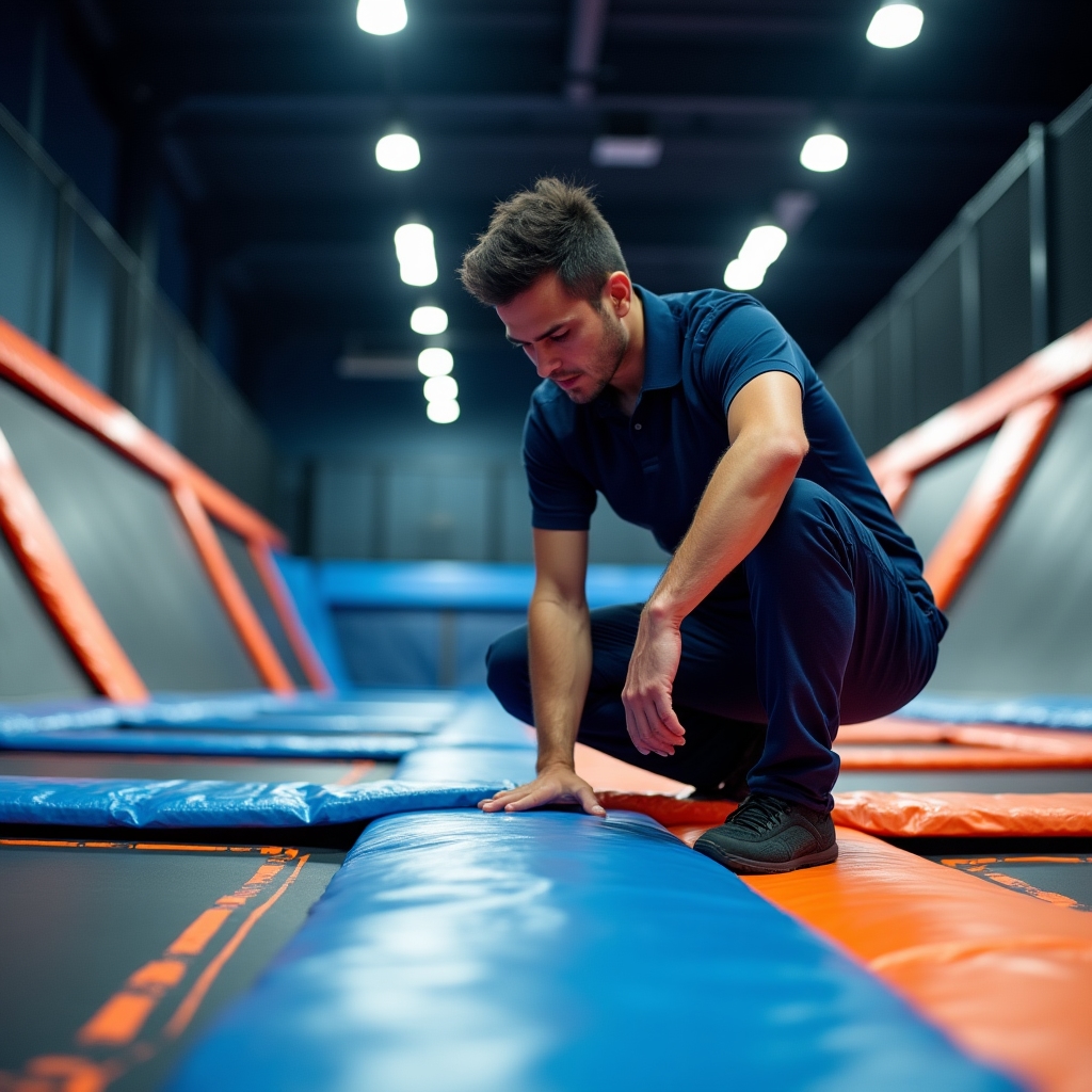 Odborná kontrola trampolínového parku a bezpečnostnej výbavy